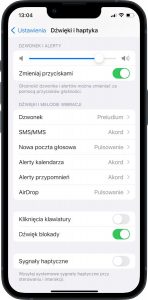 iPhone ustawianie dzwonka